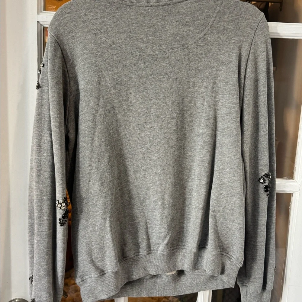 Hemant and Nandita Gray Embellished Crewneck Sweatshirt set - Picture 5 of 7